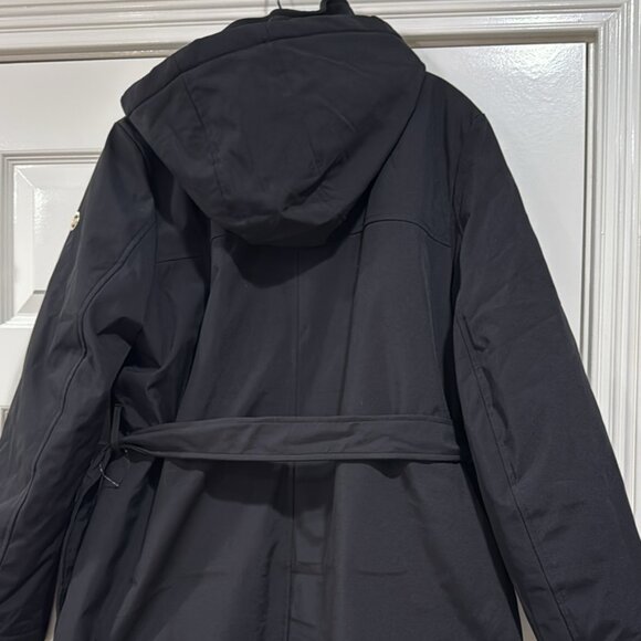 Michael Kors belted removable hood insulated length water/windproof coat size L - Picture 4 of 7